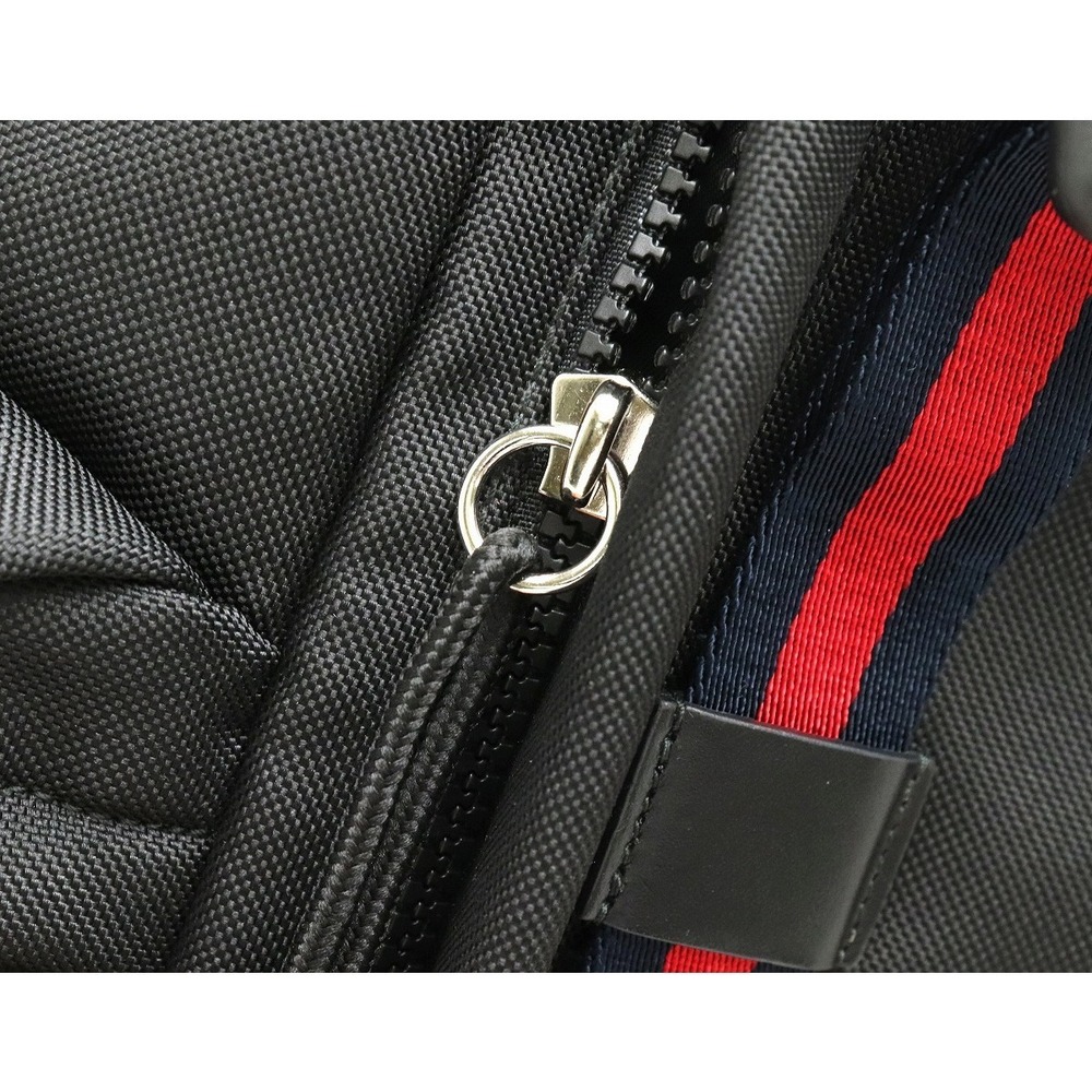 Gucci Tiger Backpack Multicolor Black Leather Emb… - image 6